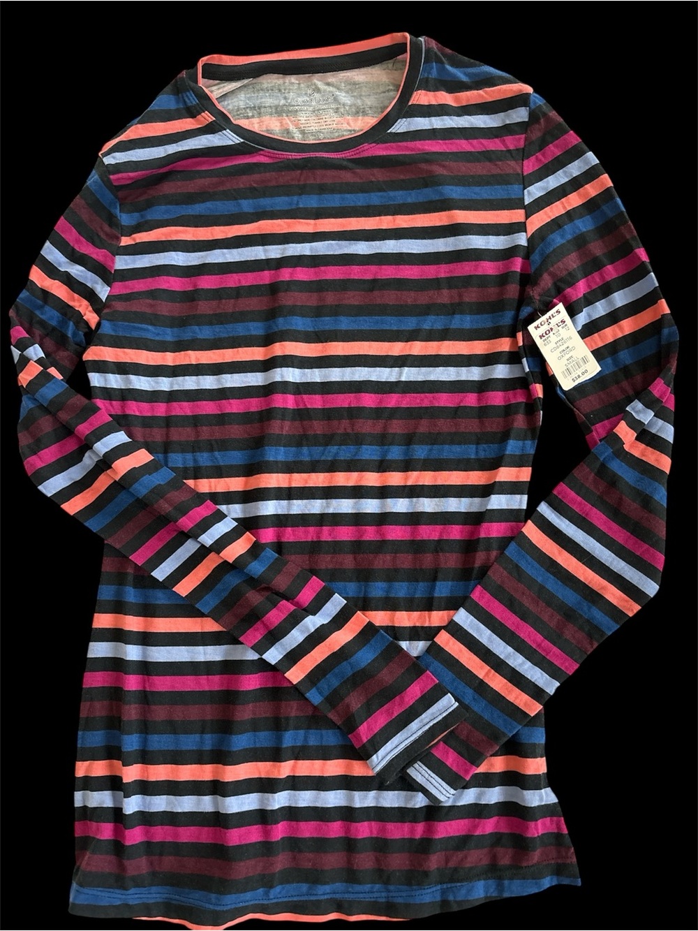 Cuddl Duds Striped Top Size Small NWTs